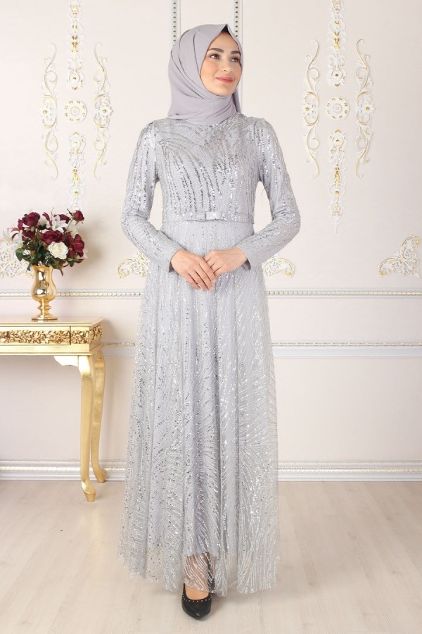 Glittering Glamour (Silver) Dress