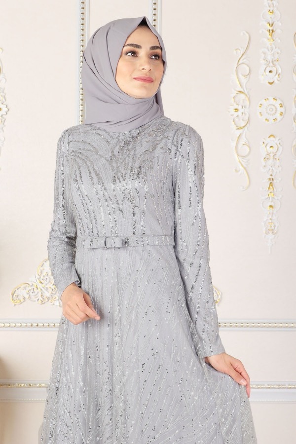 Glittering Glamour (Silver) Dress